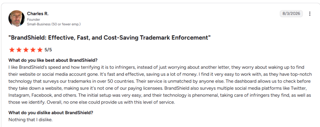 BrandShield G2 Review